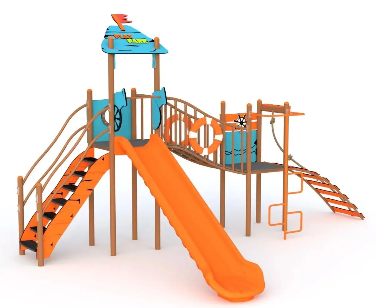 Игровой комплекс PlayPark Pirat YN-204 (Orange/Blue)