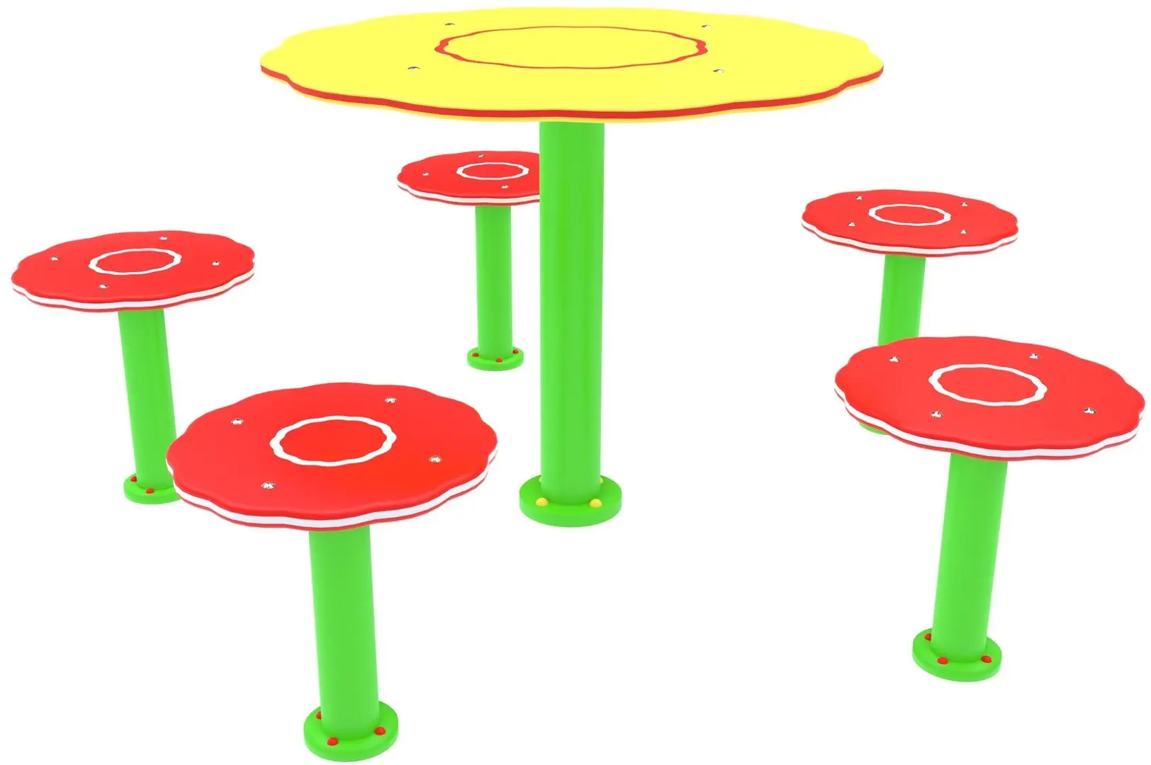 Masa pentru copii PlayPark Floare Mas-012 (Yellow/Green)