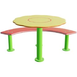 Masa pentru copii PlayPark Floare Mas-012 (Yellow/Green) Thumb