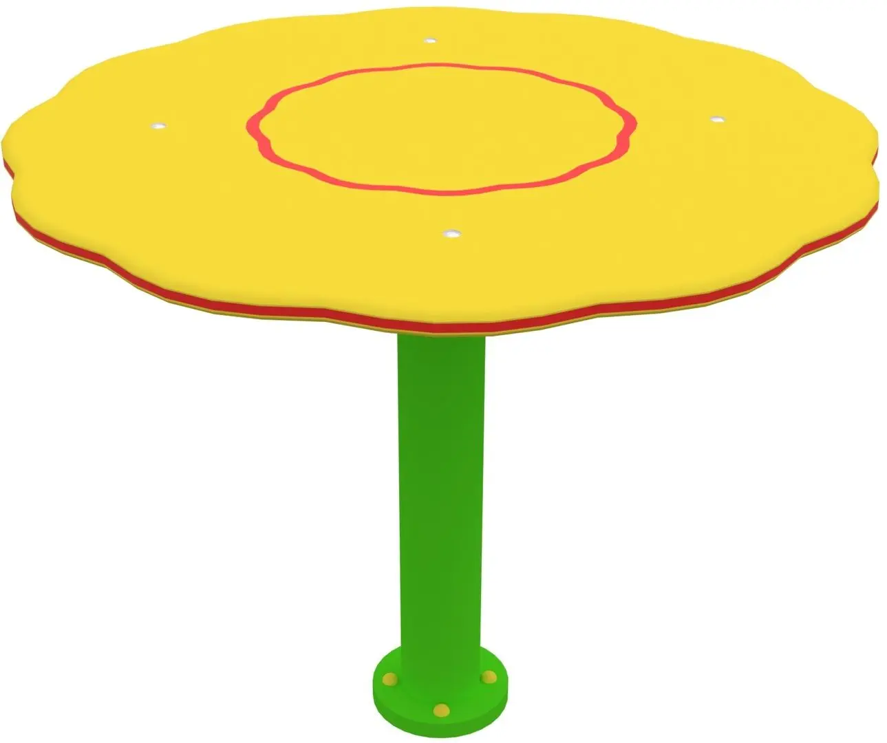Masa pentru copii PlayPark Floare Mas-012 (Yellow/Green)