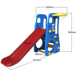 Complex de joacă 3in1 Ramiz ZOG.TB-201A (Blue/Red) Thumb