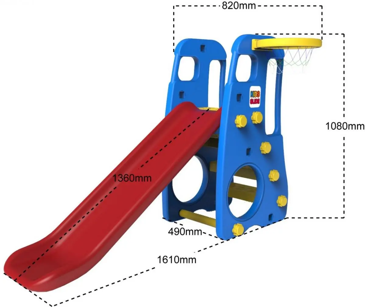 Complex de joacă 3in1 Ramiz ZOG.TB-201A (Blue/Red)