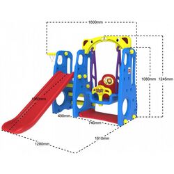 Complex de joacă 3in1 Ramiz ZOG.TB-201A (Blue/Red) Thumb