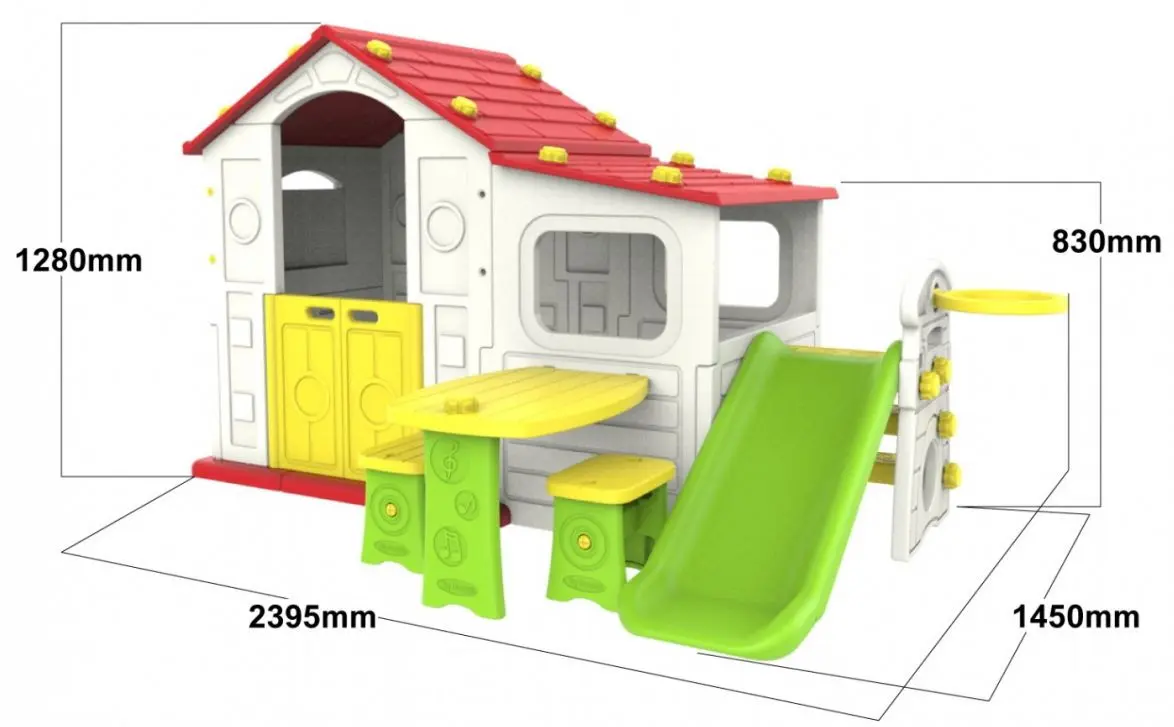 Complex de joaca 4in1 Ramiz ZOG.CHD-808 (White/Red)