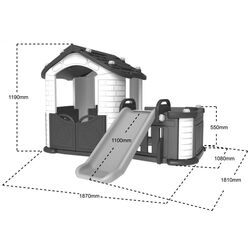 Игровой домик Ramiz Garden House (Blue/Red) Thumb