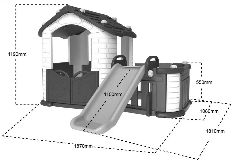 Игровой домик Ramiz Garden House (Blue/Red) - 2