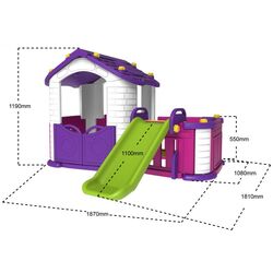 Игровой домик Ramiz Garden House (Purple/Green) Thumb