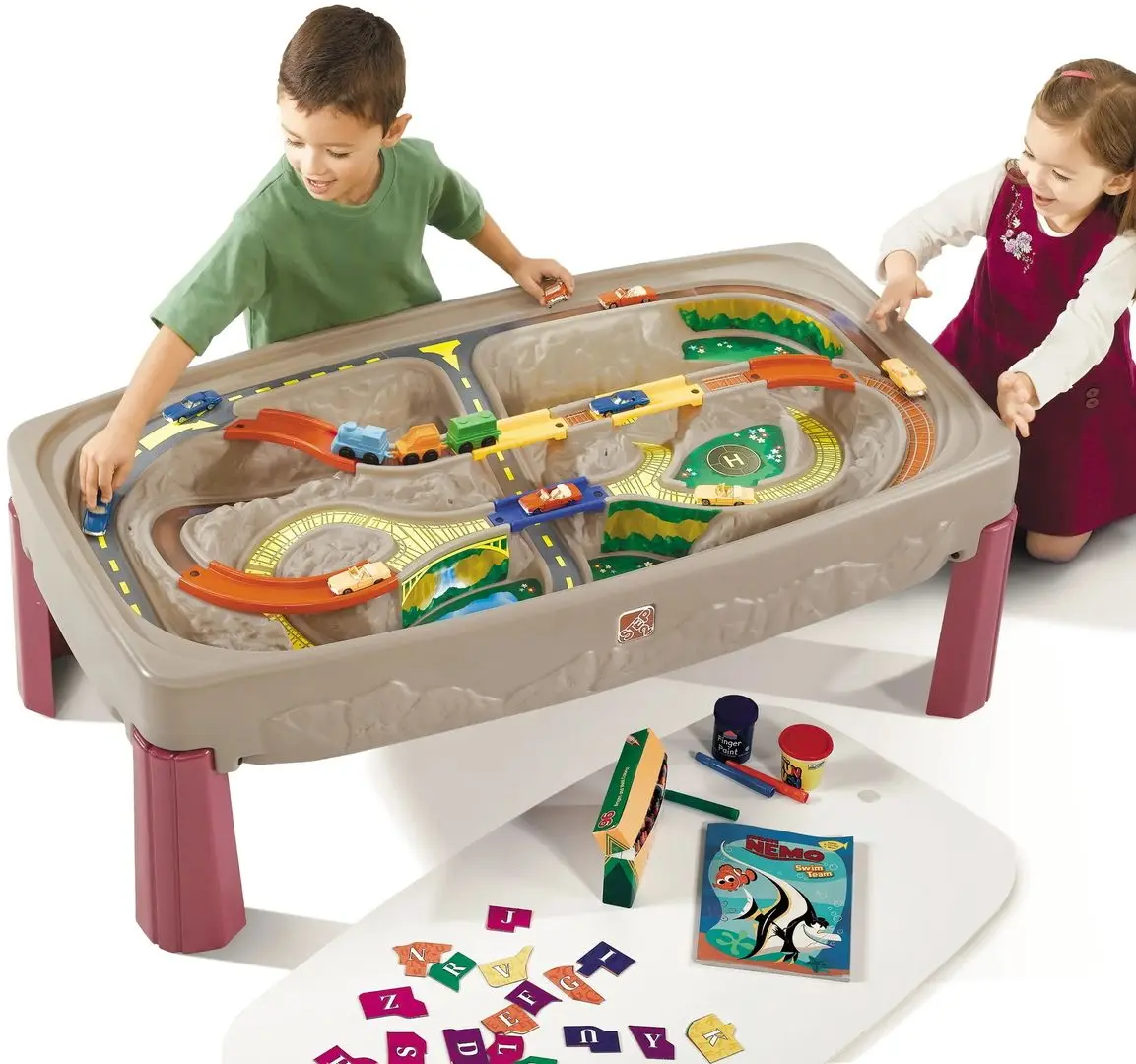 Set de joaca Step2 Deluxe Canyon Road Train (Beige)