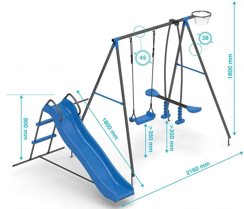 Complex de joaca Tymek Z001081 (Blue)