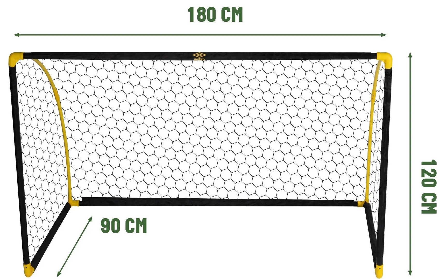 Poarta de fotbal pentru copii Umbro 268989 (Black/Yellow)