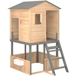 Complex de joacă vidaXL 3145012 (Natural/Grey/Blue) Thumb