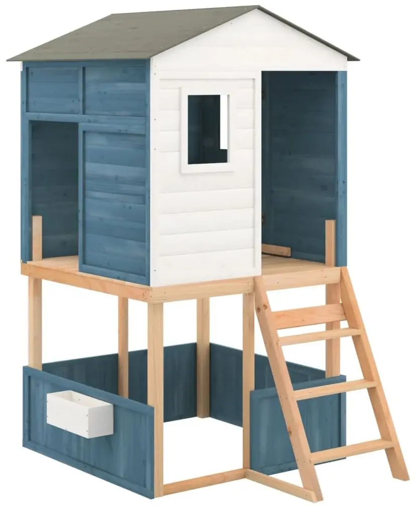 Игровой комплекс VidaXL 3145013 (Blue/White/Natural)