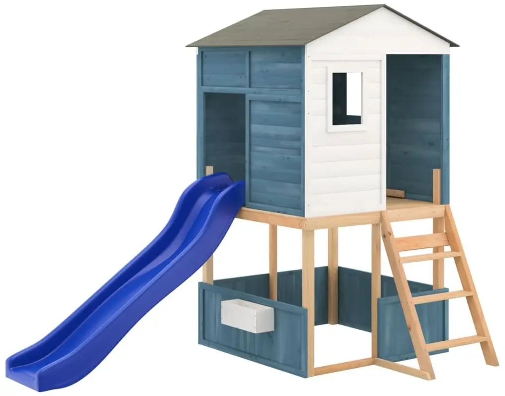 Игровой комплекс VidaXL 3145013 (Blue/White/Natural)