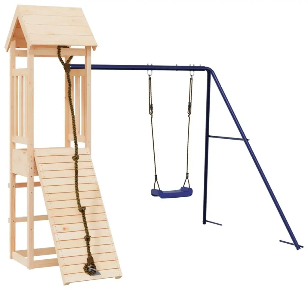 Complex de joaca VidaXL 3155813 (Natural/Blue)