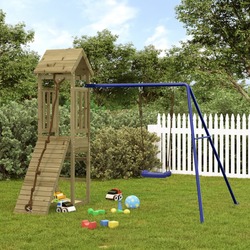 Complex de joaca VidaXL 3155815 (Natural/Blue) Thumb