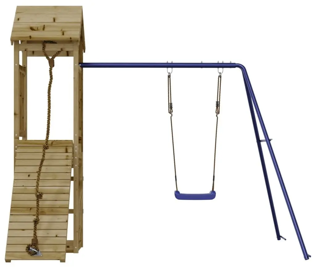 Complex de joaca VidaXL 3155815 (Natural/Blue) - 3