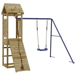 Complex de joaca VidaXL 3155815 (Natural/Blue)