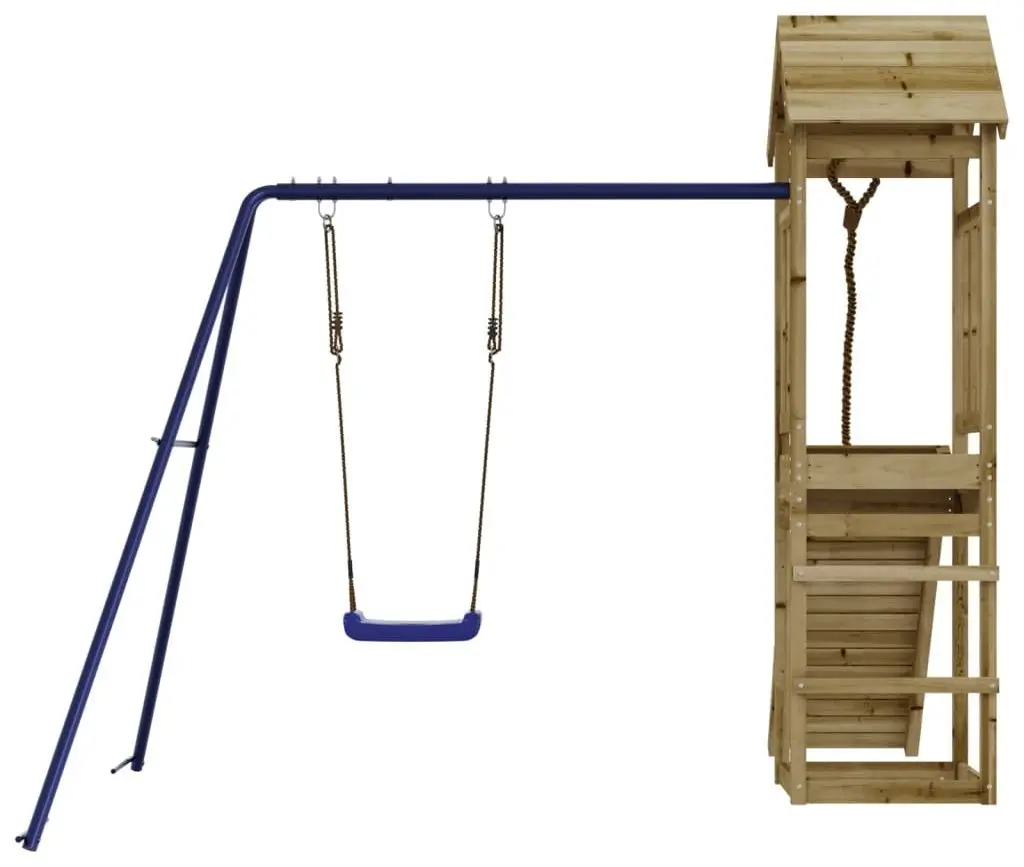 Complex de joaca VidaXL 3155815 (Natural/Blue) - 6