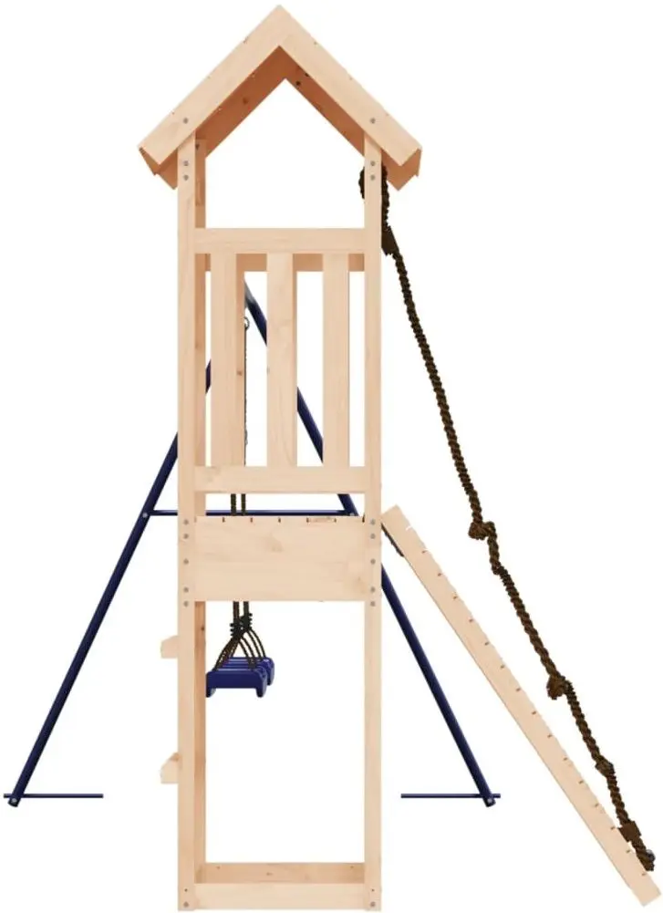 Complex de joacă VidaXL 3155816 (Wood/Blue) - 3