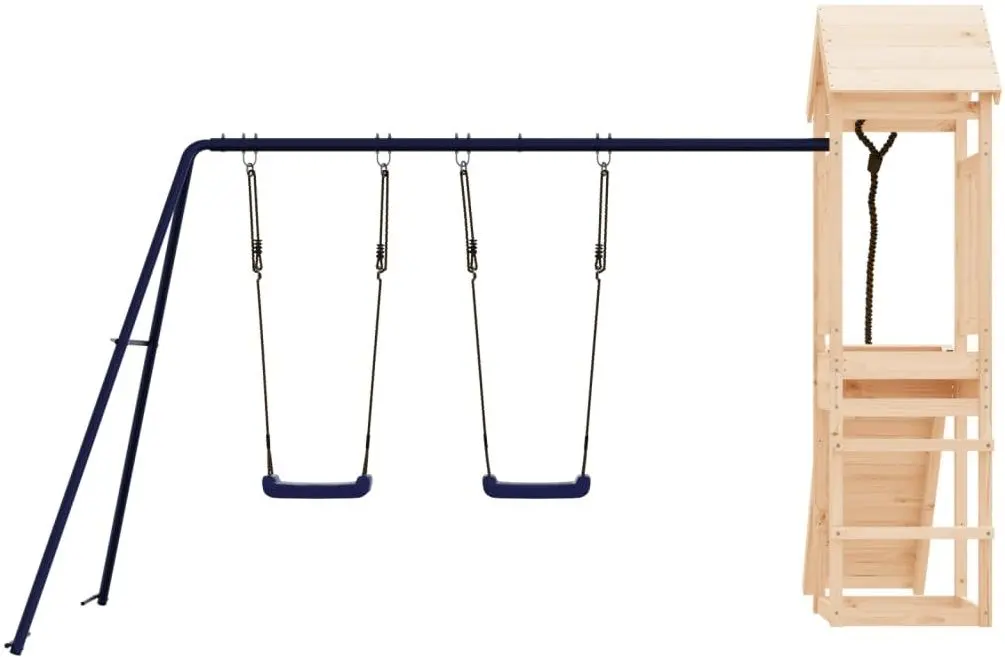 Complex de joacă VidaXL 3155816 (Wood/Blue) - 5