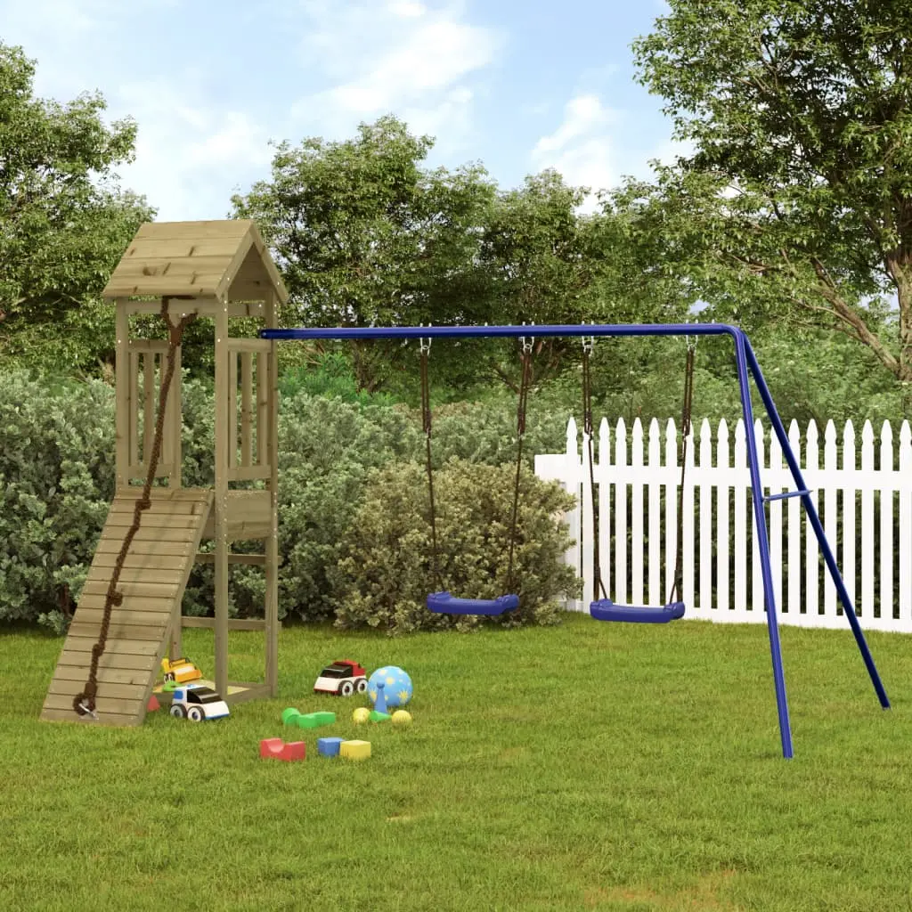 Игровой комплекс VidaXL 3155818 (Natural/Blue) - 11