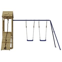 Игровой комплекс VidaXL 3155818 (Natural/Blue) Thumb
