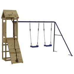 Complex de joaca VidaXL 3155818 (Natural/Blue)