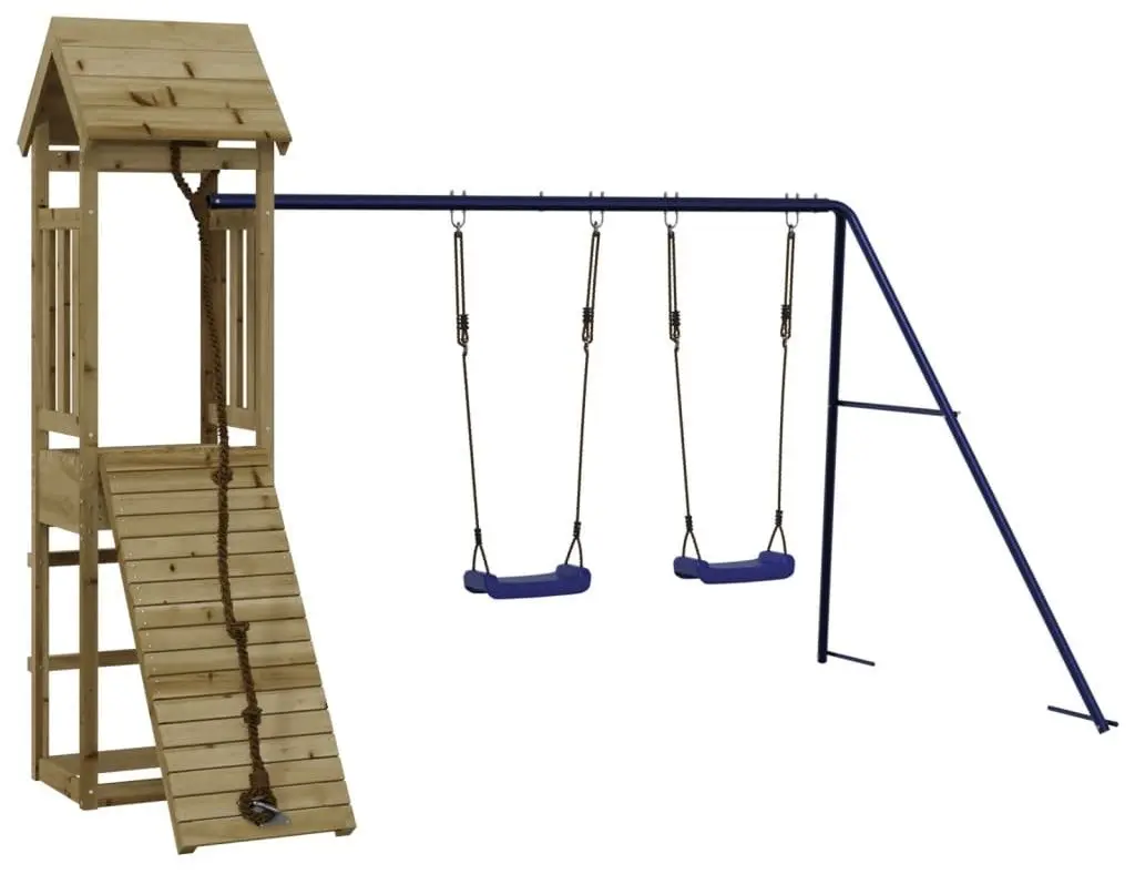 Игровой комплекс VidaXL 3155818 (Natural/Blue)