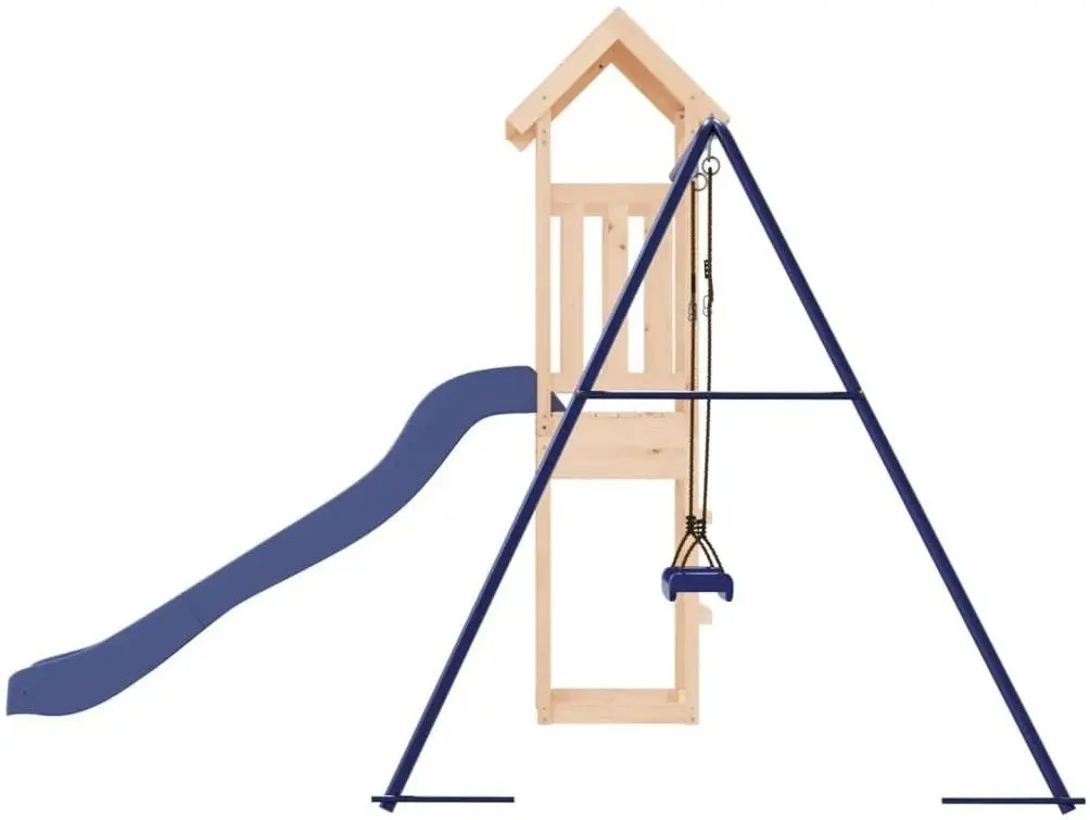 Complex de joacă VidaXL 3155819 (Wood/Blue)
