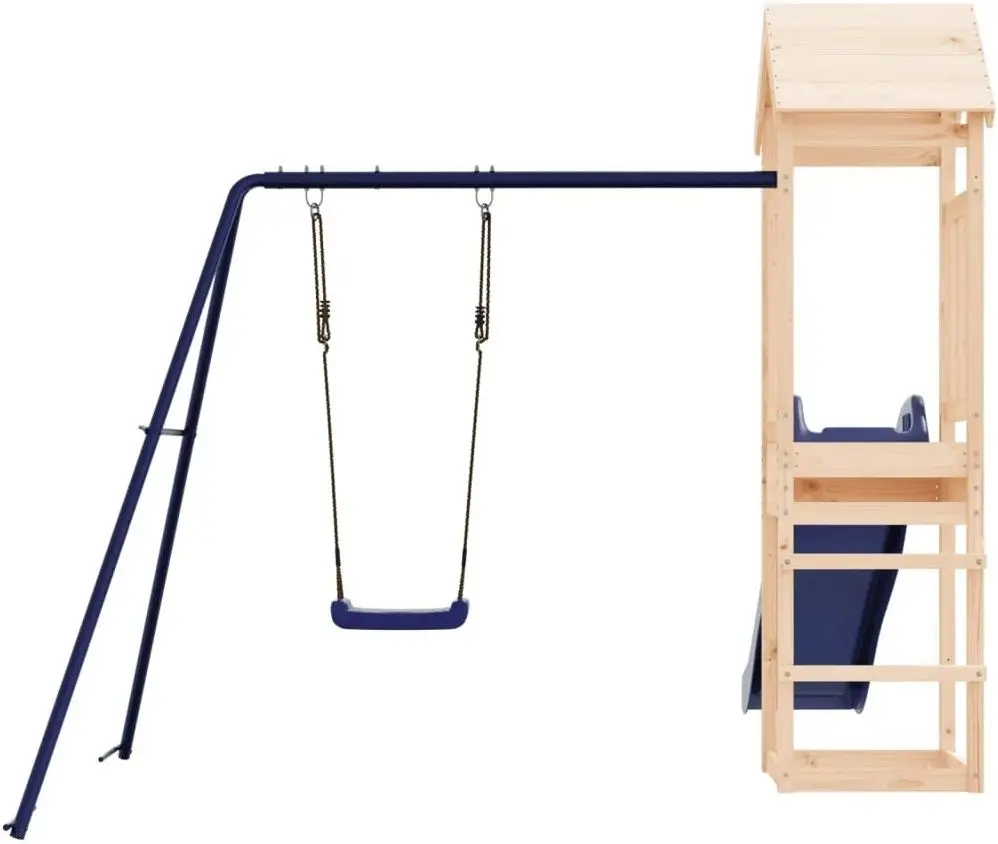 Complex de joacă VidaXL 3155819 (Wood/Blue)