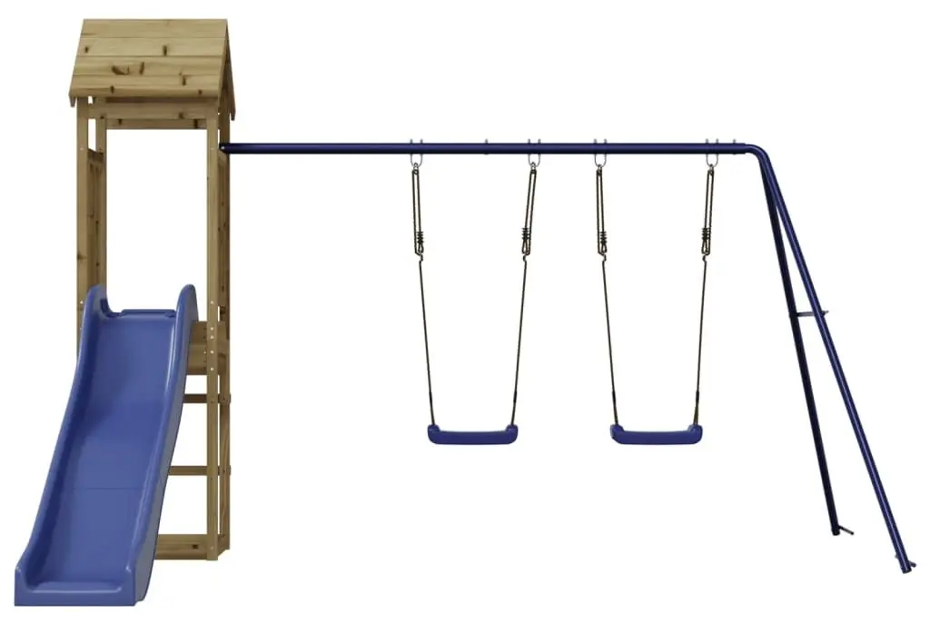Complex de joaca VidaXL 3155824 (Natural/Blue) - 3