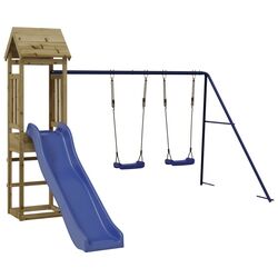 Complex de joaca VidaXL 3155824 (Natural/Blue)
