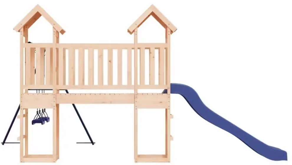 Complex de joaca VidaXL 3155825 (Blue/Natural) - 2