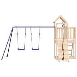 Complex de joaca VidaXL 3155837 (Blue/Natural) Thumb