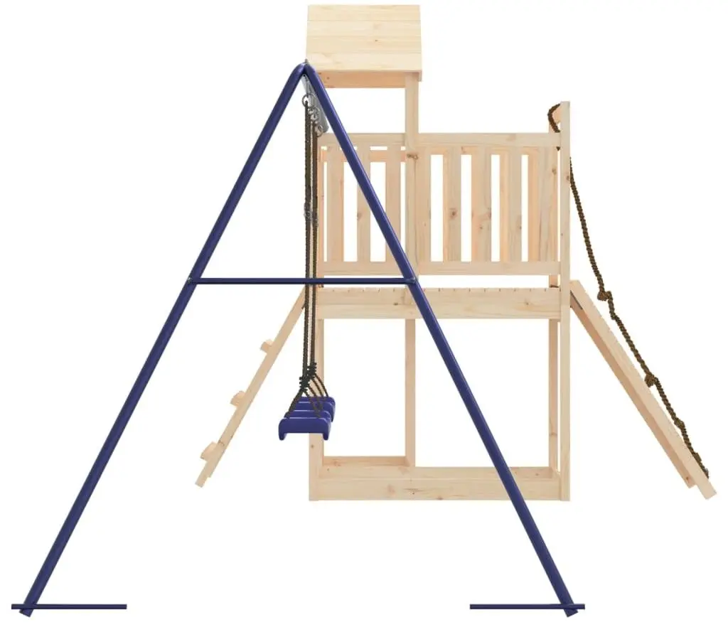 Complex de joaca VidaXL 3155837 (Blue/Natural) - 5