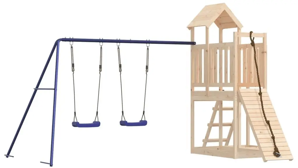 Complex de joaca VidaXL 3155837 (Blue/Natural)