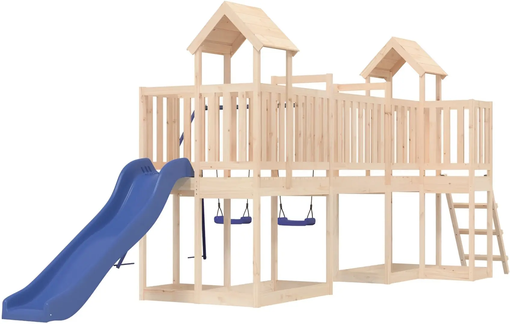 Complex de joacă vidaXL 3155846 (Natural/Blue) - 2
