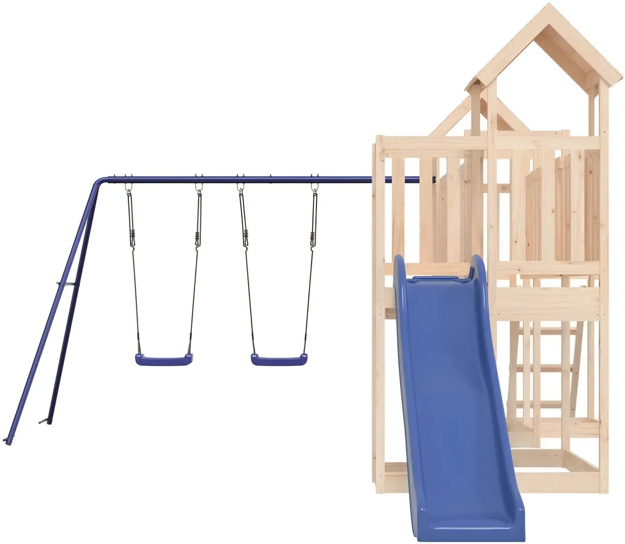 Complex de joacă vidaXL 3155846 (Natural/Blue) - 3