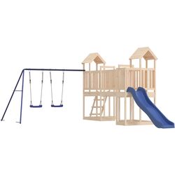 Complex de joacă vidaXL 3155846 (Natural/Blue)