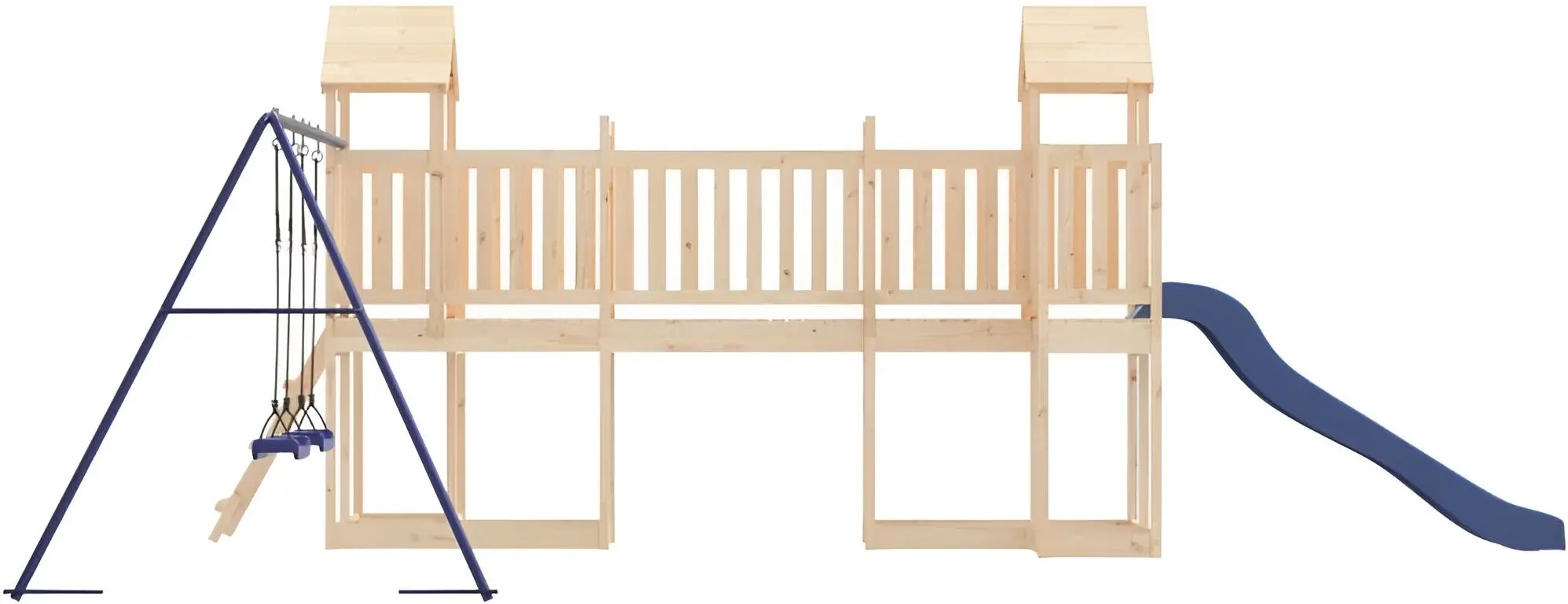 Complex de joacă vidaXL 3155846 (Natural/Blue) - 4