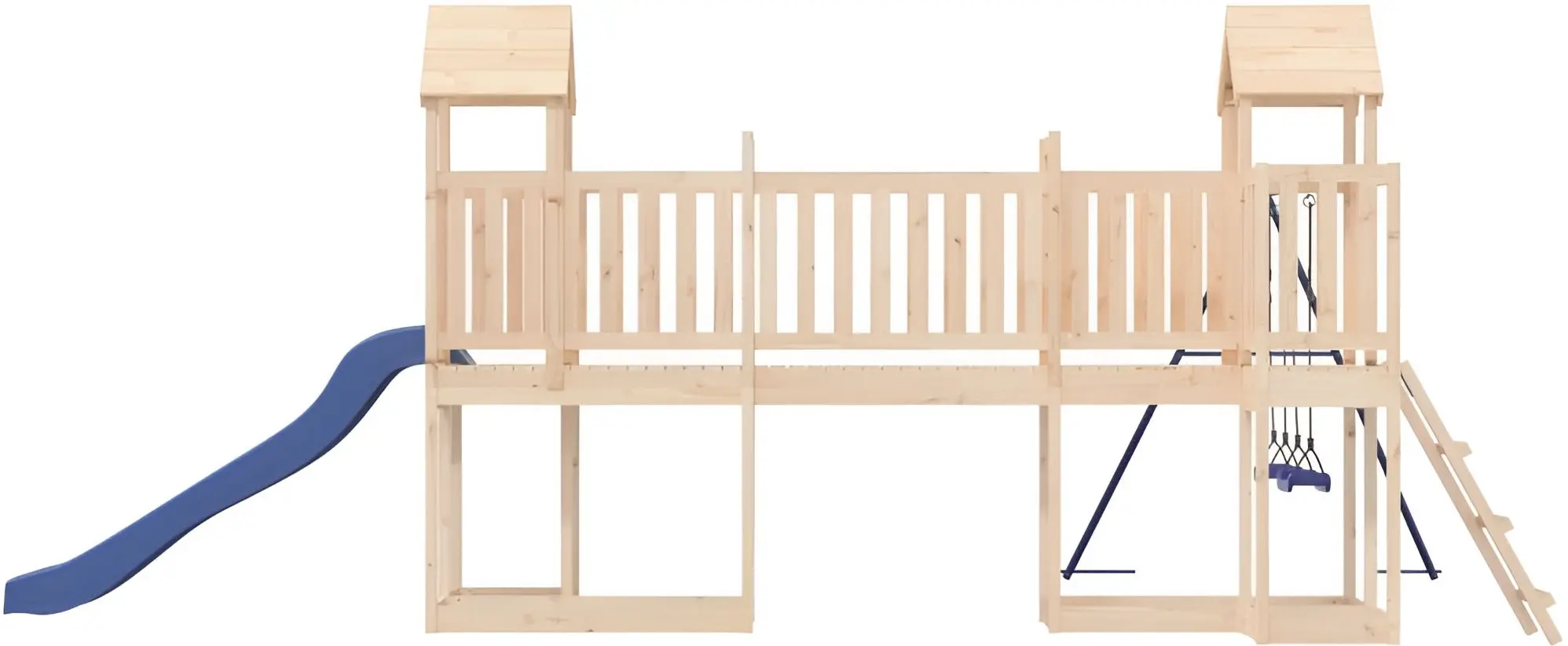 Complex de joacă vidaXL 3155846 (Natural/Blue) - 5