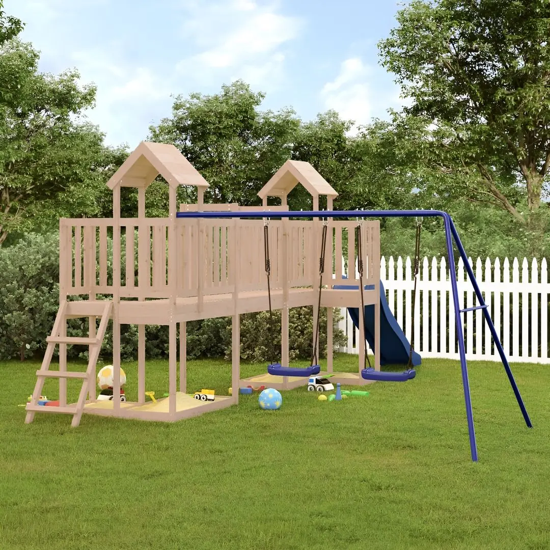 Complex de joacă vidaXL 3155846 (Natural/Blue) - 10