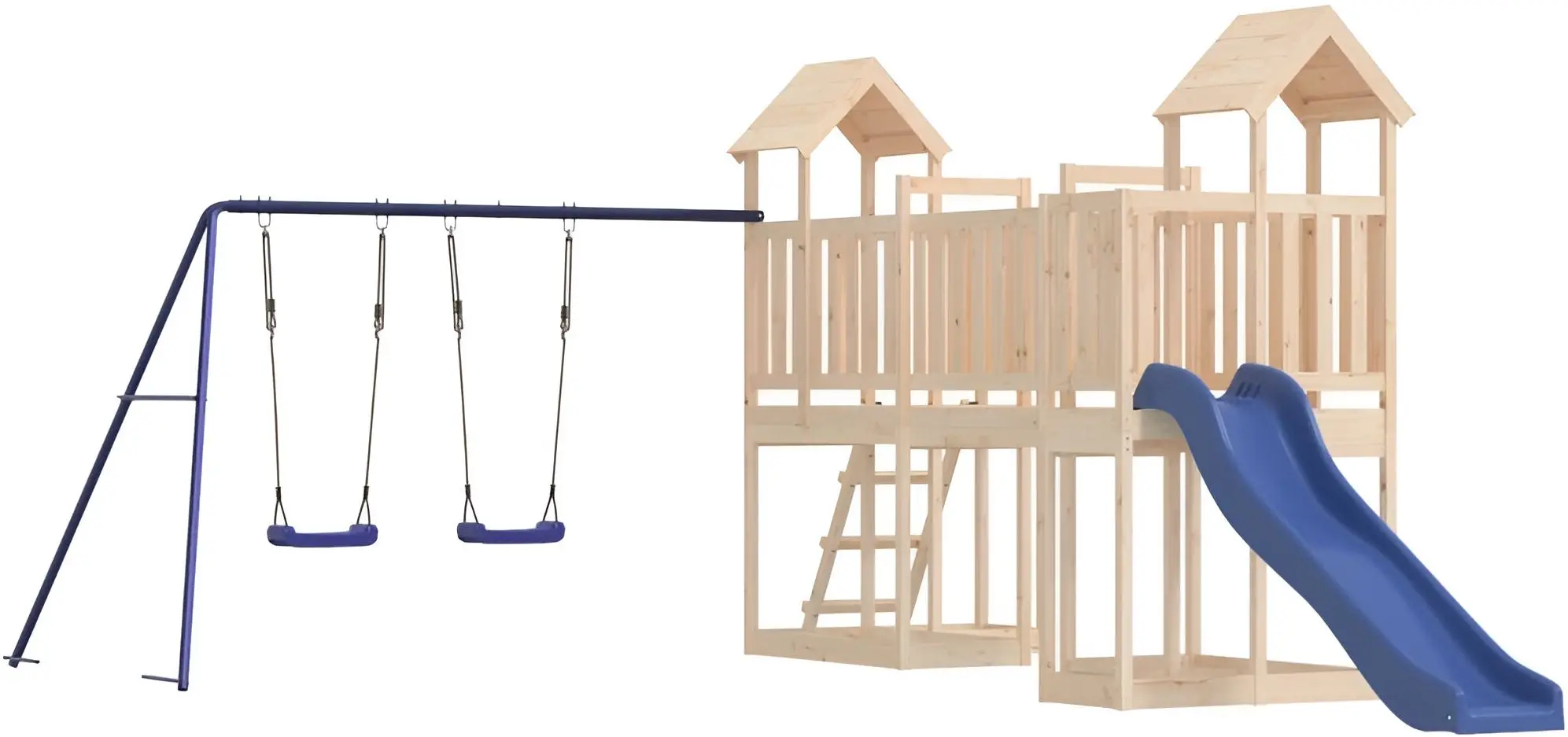 Complex de joacă vidaXL 3155846 (Natural/Blue)