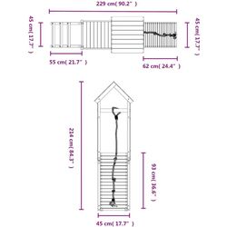 Complex de joaca VidaXL 3155868 (Natural) Thumb