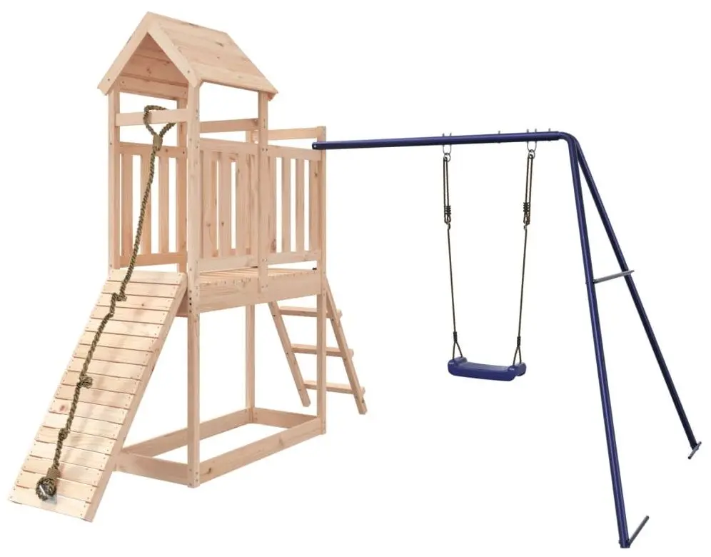 Complex de joaca VidaXL 3155870 (Natural/Blue) - 2