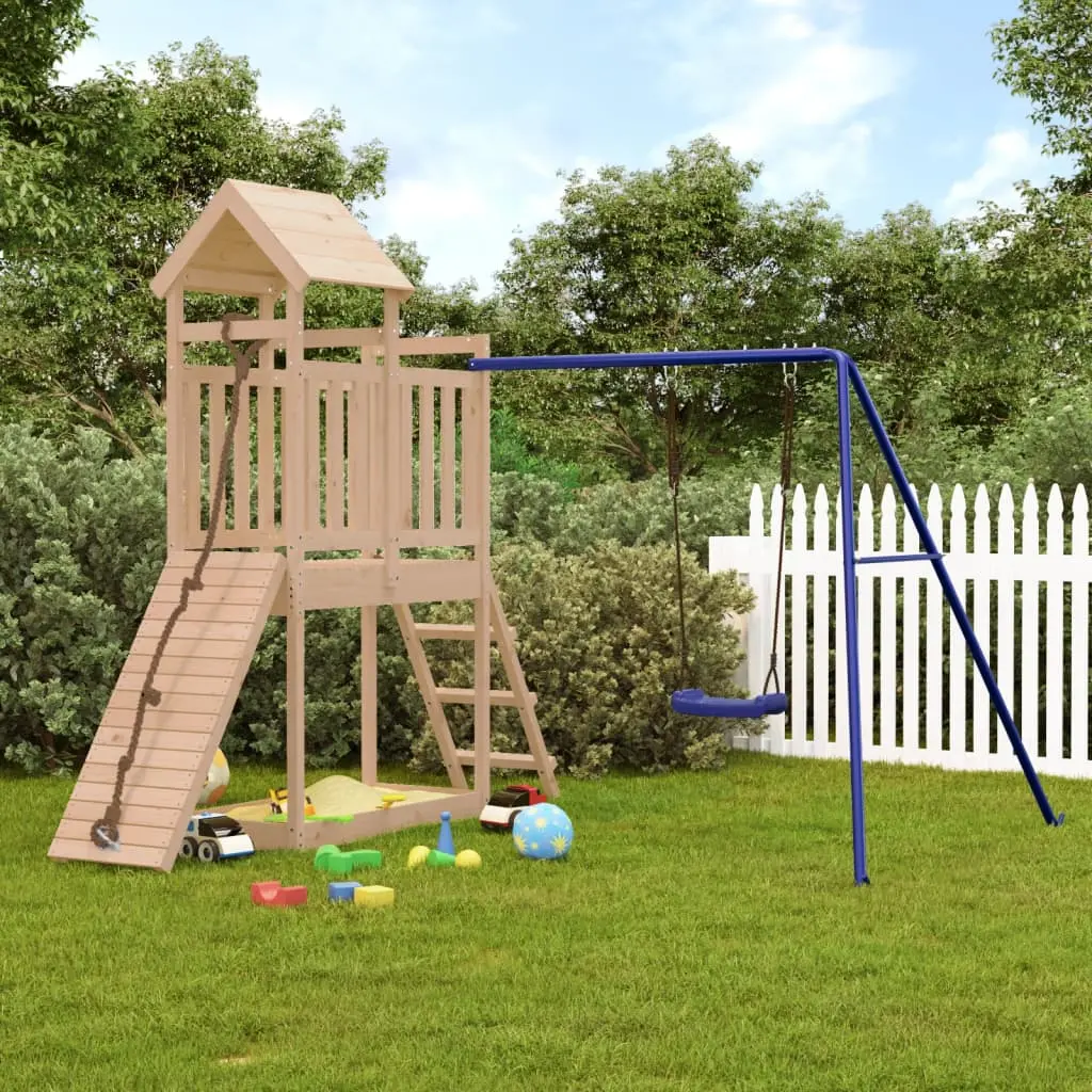 Complex de joaca VidaXL 3155870 (Natural/Blue) - 11