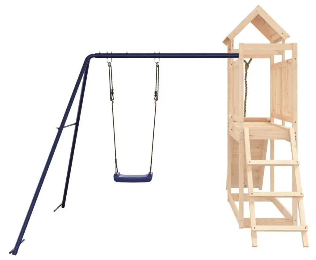 Complex de joaca VidaXL 3155870 (Natural/Blue) - 6
