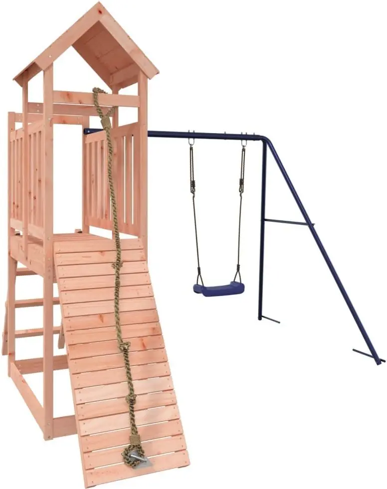 Complex de joacă VidaXL 3155871 (Wood/Blue) - 2