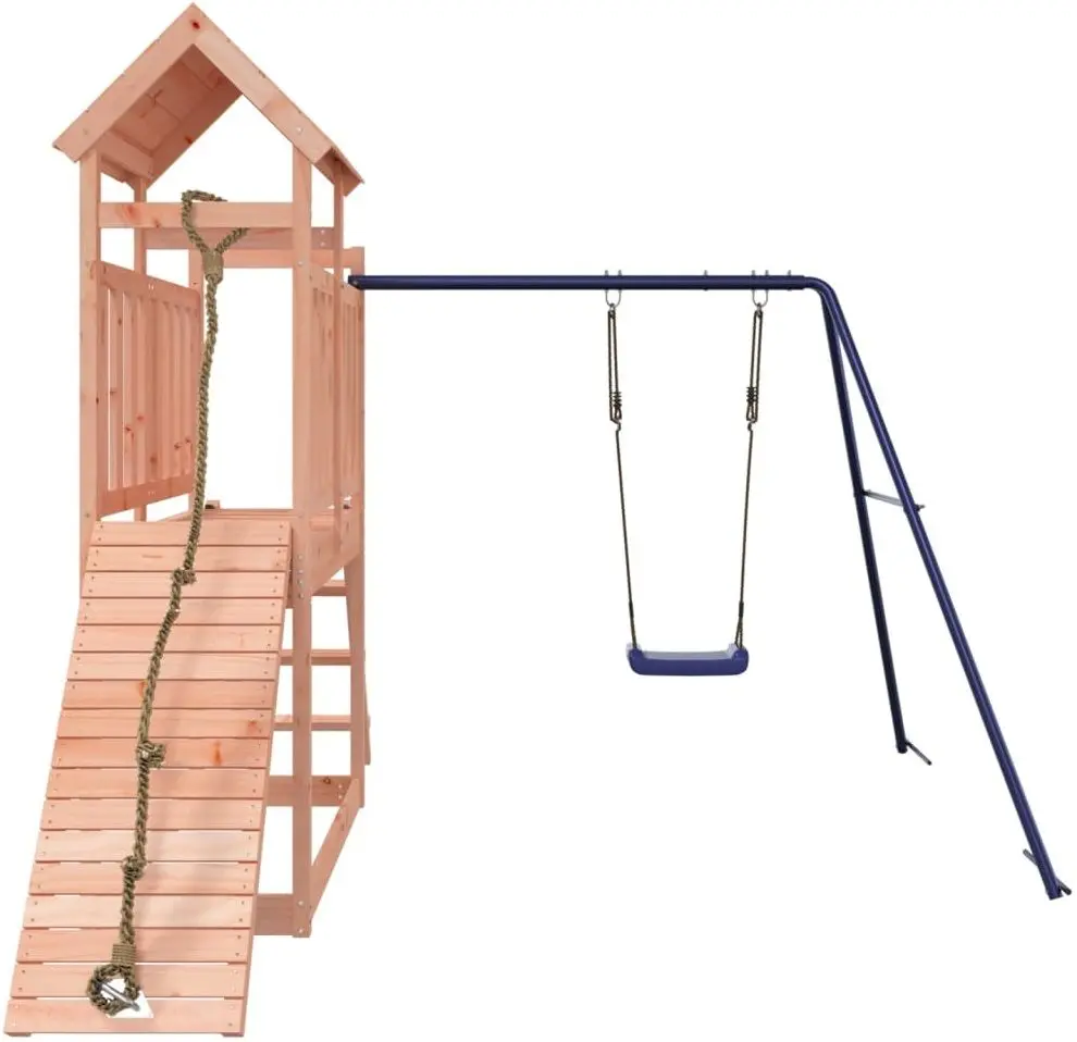 Complex de joacă VidaXL 3155871 (Wood/Blue) - 3