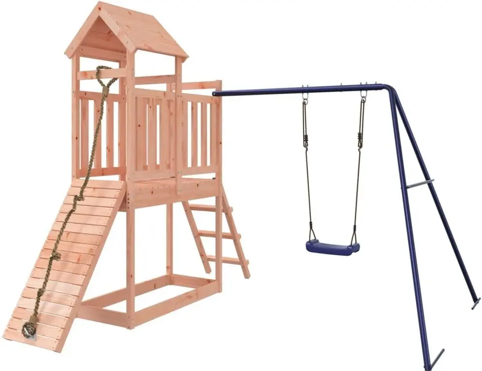 Complex de joacă VidaXL 3155871 (Wood/Blue)
